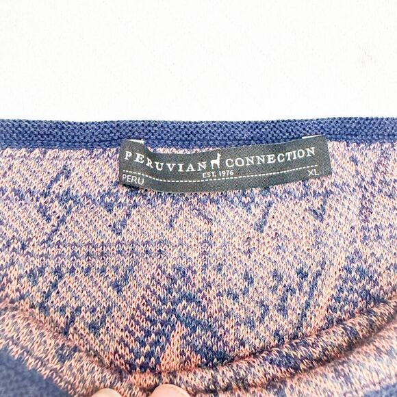 Peruvian Connection Guatemalan Huipil Folkloric Short Sleeve Top Size L MINT - Picture 3 of 7